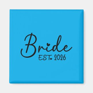 Bride Est 2026 Matching Bride Groom 2026 Magnet