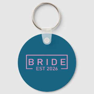 Bride est 2026 matching getting ready bride groom key ring