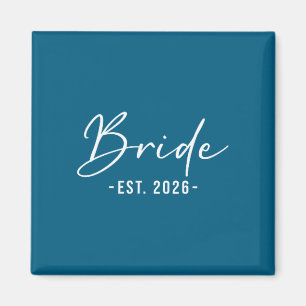 Bride est 2026 matching getting ready bride groom magnet