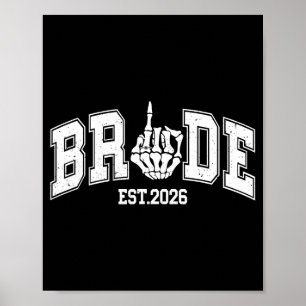 Bride est 2026 valentine halloween couples gothic poster
