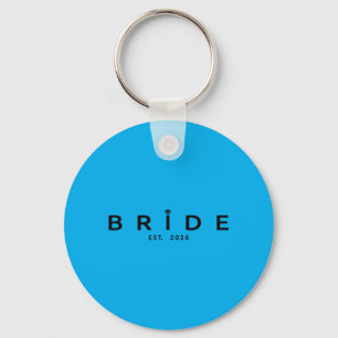 Bride Est 2026 Wedding Bridal Shower Bachelorette Key Ring