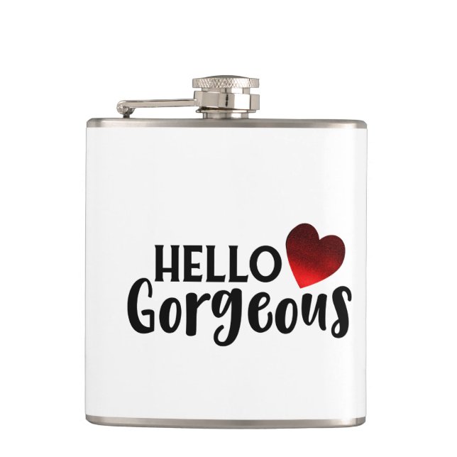 Bride Flask, 6 oz. Hip Flask (Front)