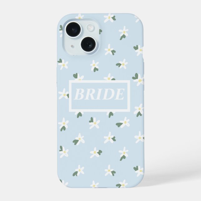 Bride floral phone case (Back)