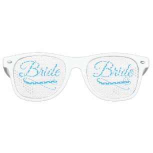 Bride Flourish Blue Retro Sunglasses