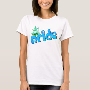 Bride Flower Bouquet Cute Wedding Party T-Shirt