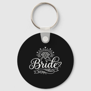 Bride Funny Bachelorette Party Bridal Engaged Key Ring