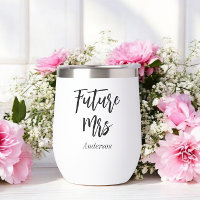 Bride Future Mrs Black White