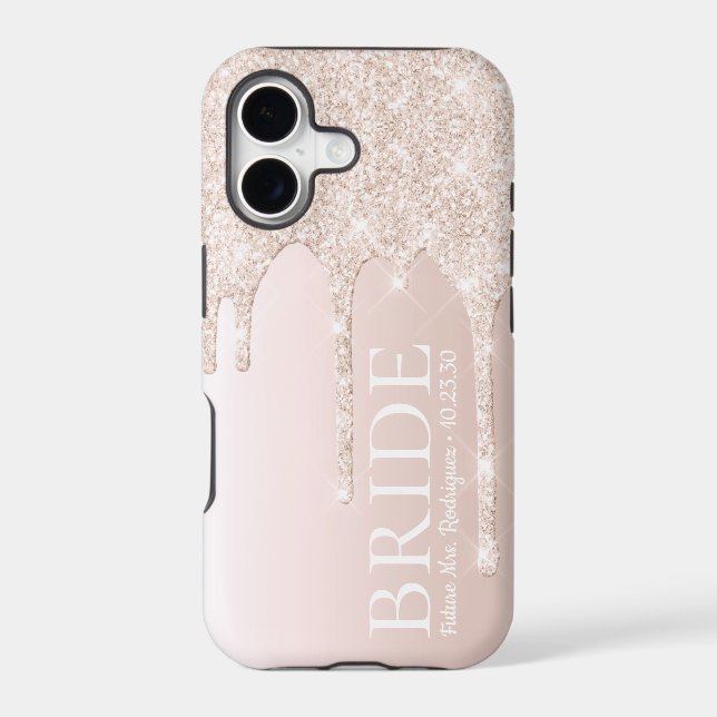 Bride Future Mrs Blush Pink Glitter (Back)