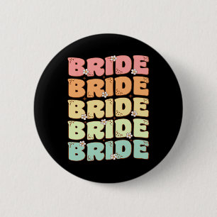 Bride Future Mrs Bridal Party Wedding Bachelorette 6 Cm Round Badge