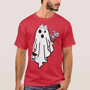 Bride Ghost Funny Halloween Costume Scary Pumpkin  T-Shirt