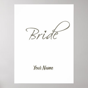 Bride Gift Bachelorette and Engagement Stag Party Poster