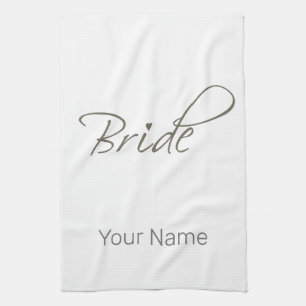 Bride Gift Bachelorette and Engagement Stag Party Tea Towel