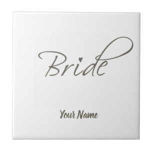 Bride Gift Bachelorette and Engagement Stag Party Tile