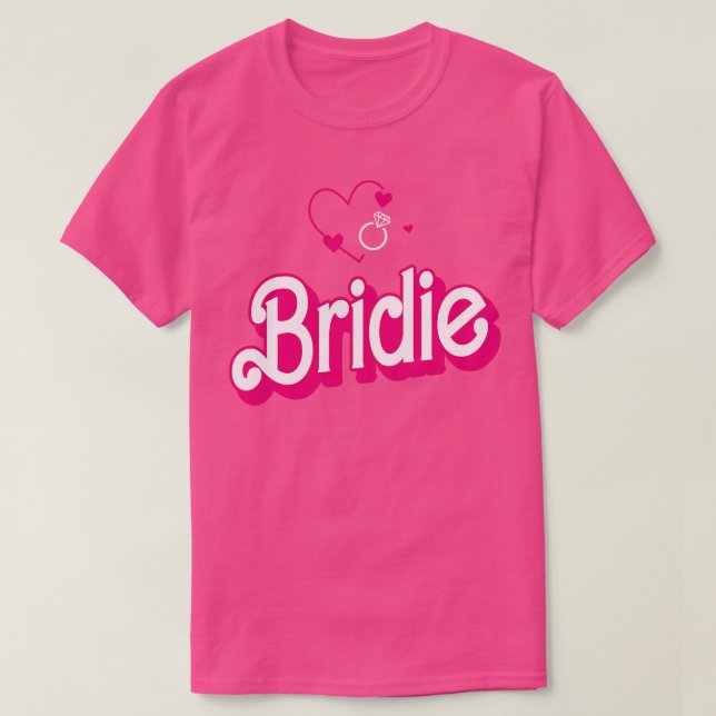 Bride Gift Wedding Announcement Engagement Funny B T-Shirt (Design Front)