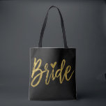 Bride Gold and Black Wedding Party Bag<br><div class="desc">Bride Gold and Black Wedding Party Bag is the perfect wedding bag to travel with to a destination wedding.</div>