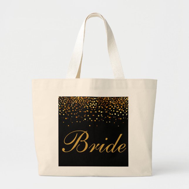 Bride Gold Large Tote Bag (Front)