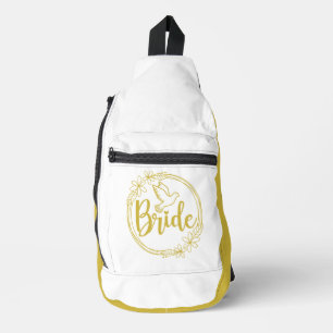 BRIDE Gold White  Sling Bag