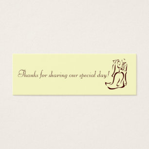 Bride&Groom Champagne Favour Tag