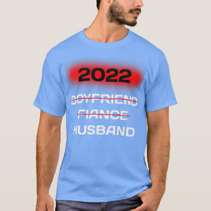 Bride & Groom Couples Boyfriend Fiance Husband Wed T-Shirt