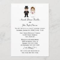 Bride & Groom - Couple's Shower Invitation