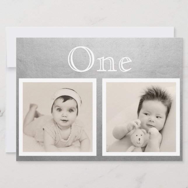 Bride Groom Custom Age Silver Table Number (Front)