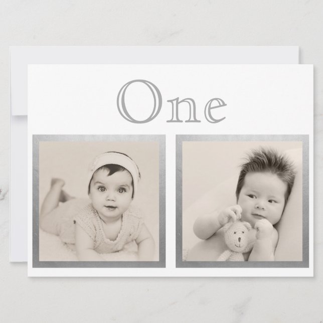 Bride Groom Custom Age Silver Table Number (Front)