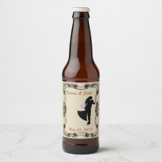 Bride & Groom Custom  Beer Bottle Label