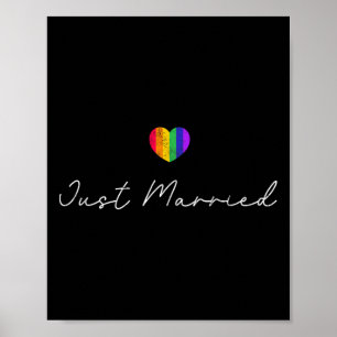 Bride Groom Lgbtq Bachelor Party Wedding Tee - Bla Poster