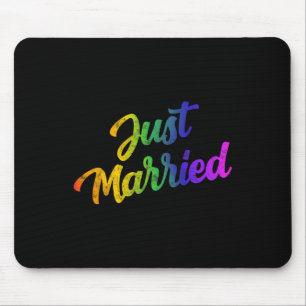 Bride Groom Lgbtq Bachelor Party Wedding Tee - Men Mouse Pad