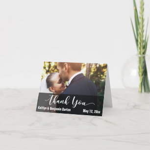 Bride & Groom Photo Thank You Card