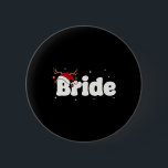 Bride Groom Santa Couples Christmas Outfits Xmas P 6 Cm Round Badge<br><div class="desc">Bride Groom Santa Couples Christmas Outfits Xmas Pyjamas</div>