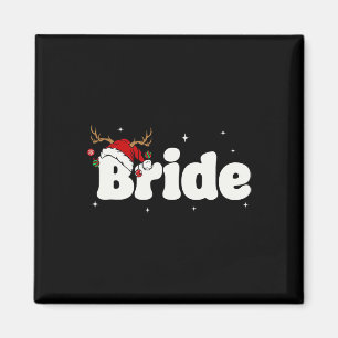 Bride Groom Santa Couples Christmas Outfits Xmas P Magnet