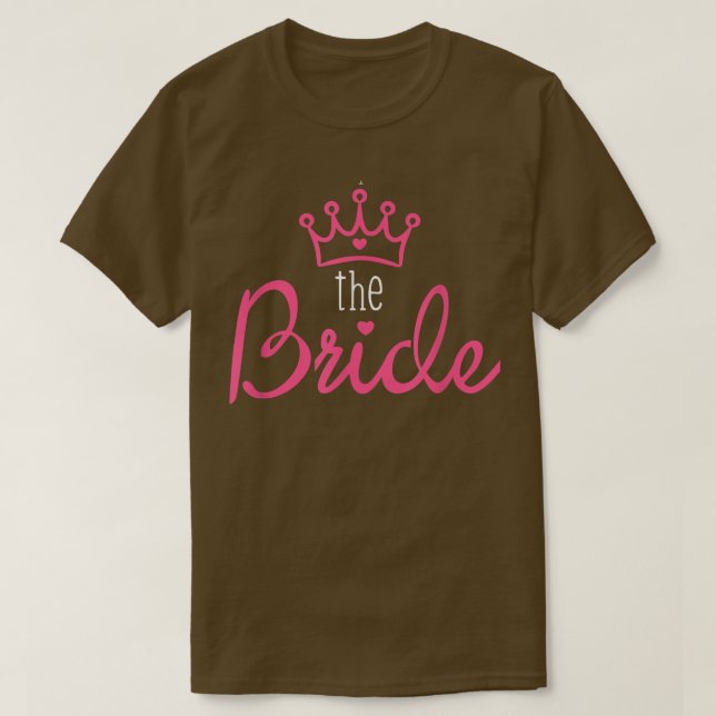 Bride Groom Shirts Matching Couple Funny Wedding S (Design Front)