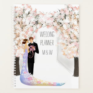 Bride Groom summer spring flowers bridal Planner