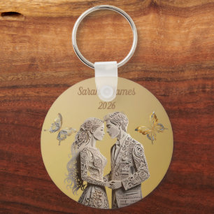 Bride & Groom Wedding Gifts Key Ring