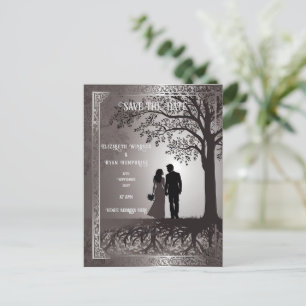 Bride & Groom Wedding Invitation Postcard