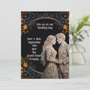 Bride & Groom Wedding Personalized Invitation