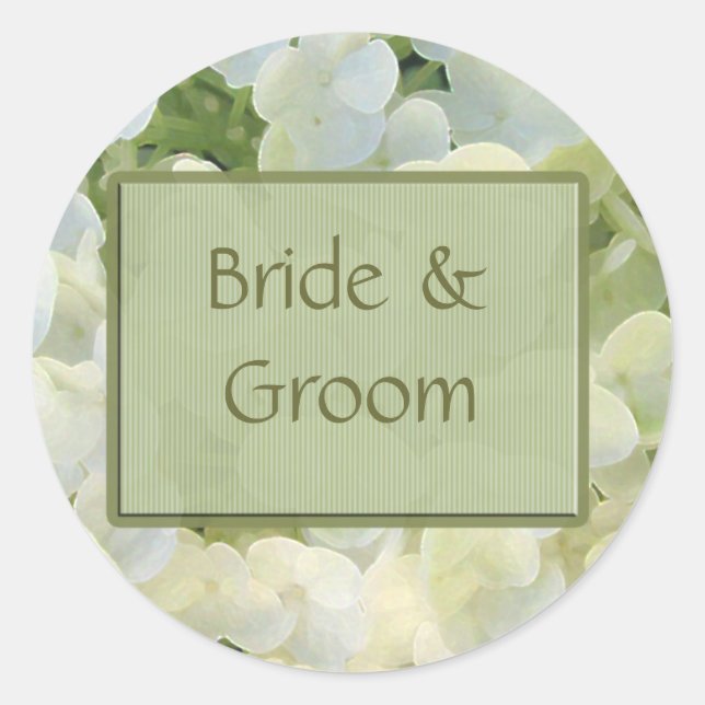 Bride & Groom Wedding stickers (Front)