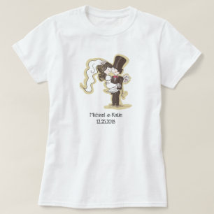 Bride & Groom Wedding TShirt
