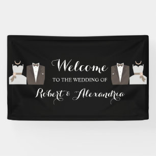 Bride & Groom Welcome Wedding Banner