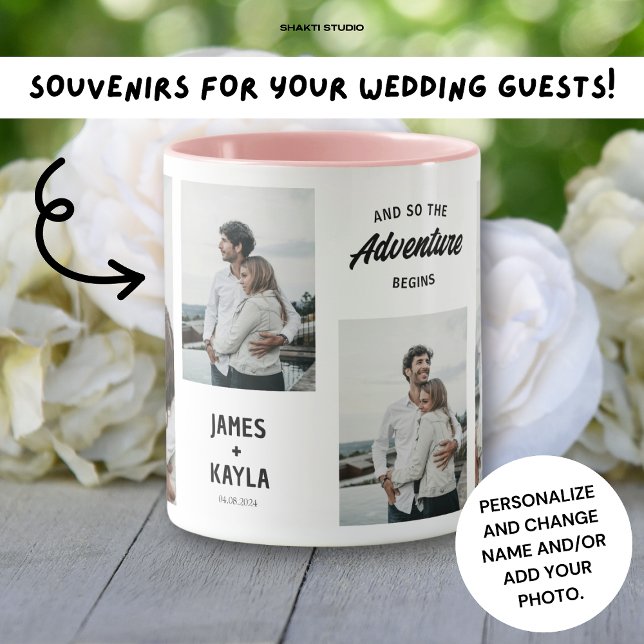 Bride Groom's Souvenir Wedding guest 4 photos  Mug (Creator Uploaded)