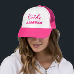 Bride Hat,  Rehearsal Shower or Bachelorette Party Trucker Hat<br><div class="desc">Adorable Bride Hat for your Wedding or Bachelorette Weekend!</div>
