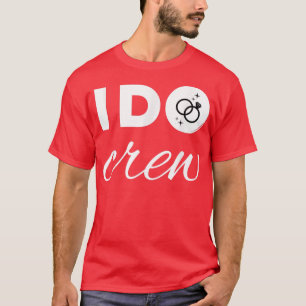 Bride I Do Crew Retro Bachelorette Funny Hen Party T-Shirt