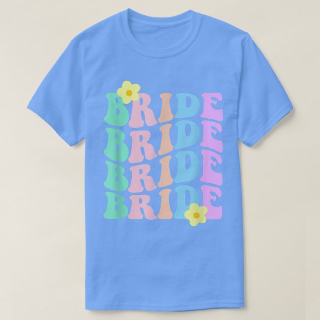 Bride I Do Crew Retro Bachelorette Party Bride Bri T-Shirt (Design Front)