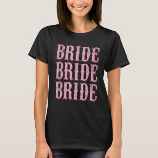 Bride I Do Crew Retro Bachelorette Party Bride Bri T-Shirt