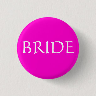BRIDE ID Name Tag Special Event Bridal Show 3 Cm Round Badge