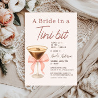 Bride in a Tini Bit Espresso Martini Bridal Shower
