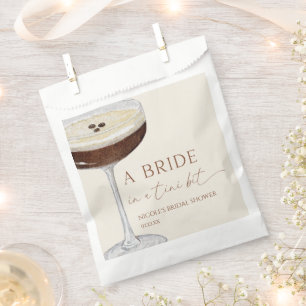Bride In A Tini Bit Expresso Martini Bridal Shower Favour Bags
