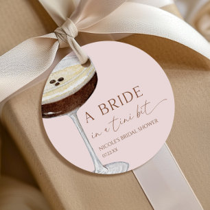 Bride In A Tini Bit Expresso Martini Bridal Shower Favour Tags