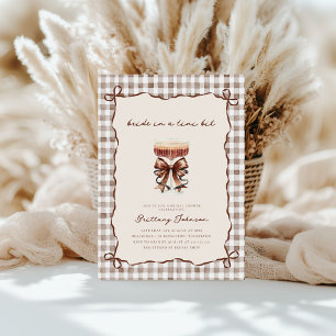 Bride in a Tini Bit Rustic Bridal Shower Invitation